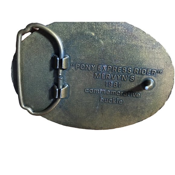 1981 "Pony Express Rider" VINTAGE BUCKLE - Picture 5 of 5